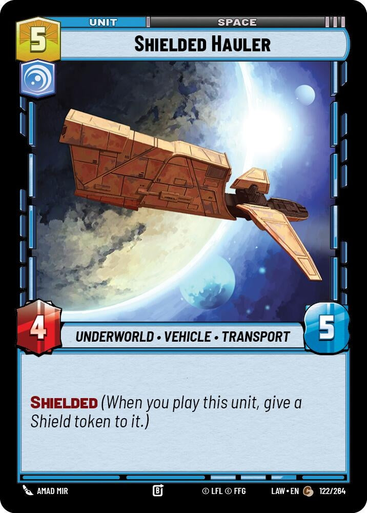Image for Shielded Hauler (122/264) (LAW) - Star Wars: Unlimited