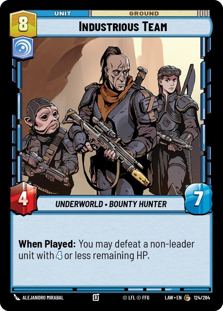 Image for Industrious Team (124/264) (LAW) - Star Wars: Unlimited