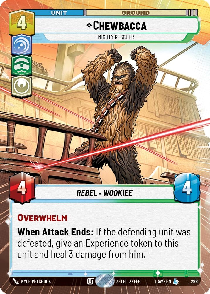 Image for Chewbacca - Mighty Rescuer (Hyperspace) (298) (LAW) - Star Wars: Unlimited