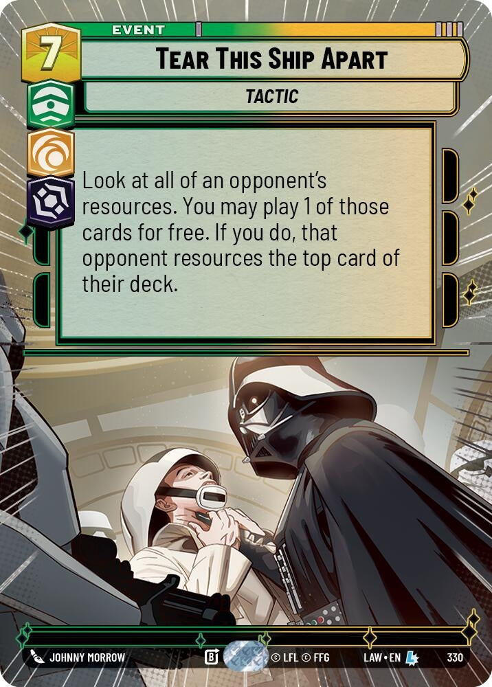 Image for Tear This Ship Apart (Hyperspace) (330) (LAW) - Star Wars: Unlimited