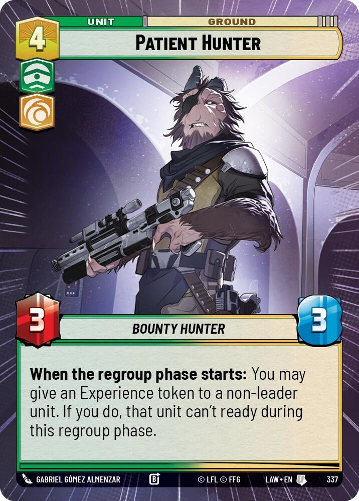 Image for Patient Hunter (Hyperspace) (337) (LAW) - Star Wars: Unlimited