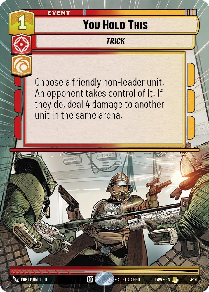 Image for You Hold This (Hyperspace) (349) (LAW) - Star Wars: Unlimited