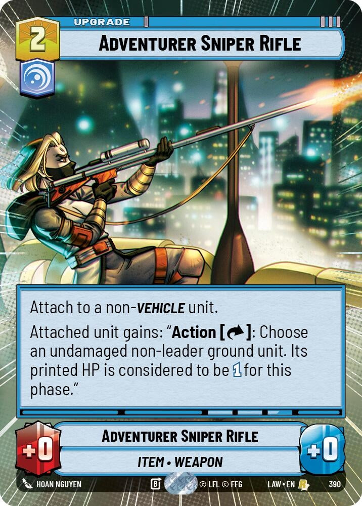 Image for Adventurer's Sniper Rifle (Hyperspace) (390) (LAW) - Star Wars: Unlimited