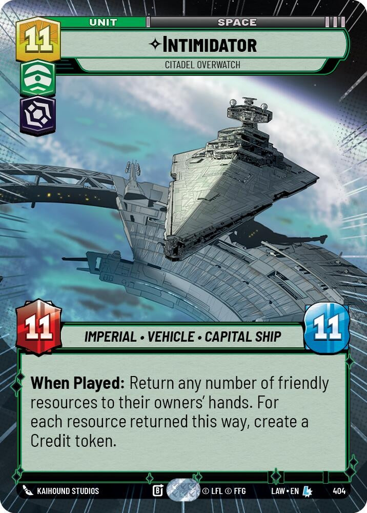 Image for Intimidator - Citadel Overwatch (Hyperspace) (404) (LAW) - Star Wars: Unlimited
