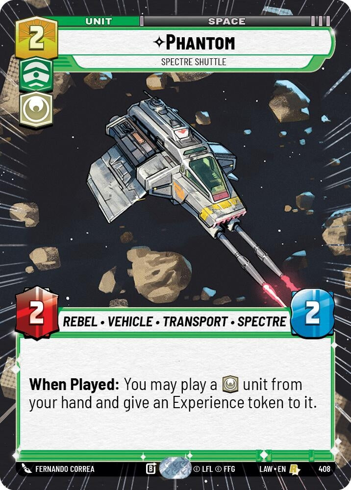 Image for Phantom - Spectre Shuttle (Hyperspace) (408) (LAW) - Star Wars: Unlimited