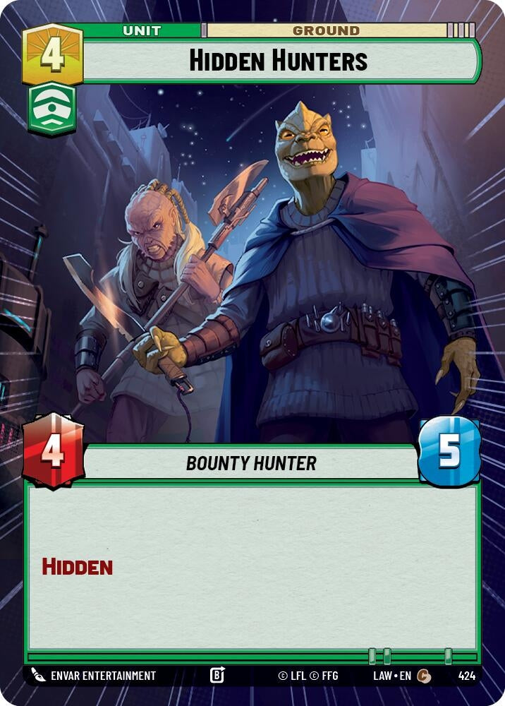 Image for Hidden Hunters (Hyperspace) (424) (LAW) - Star Wars: Unlimited