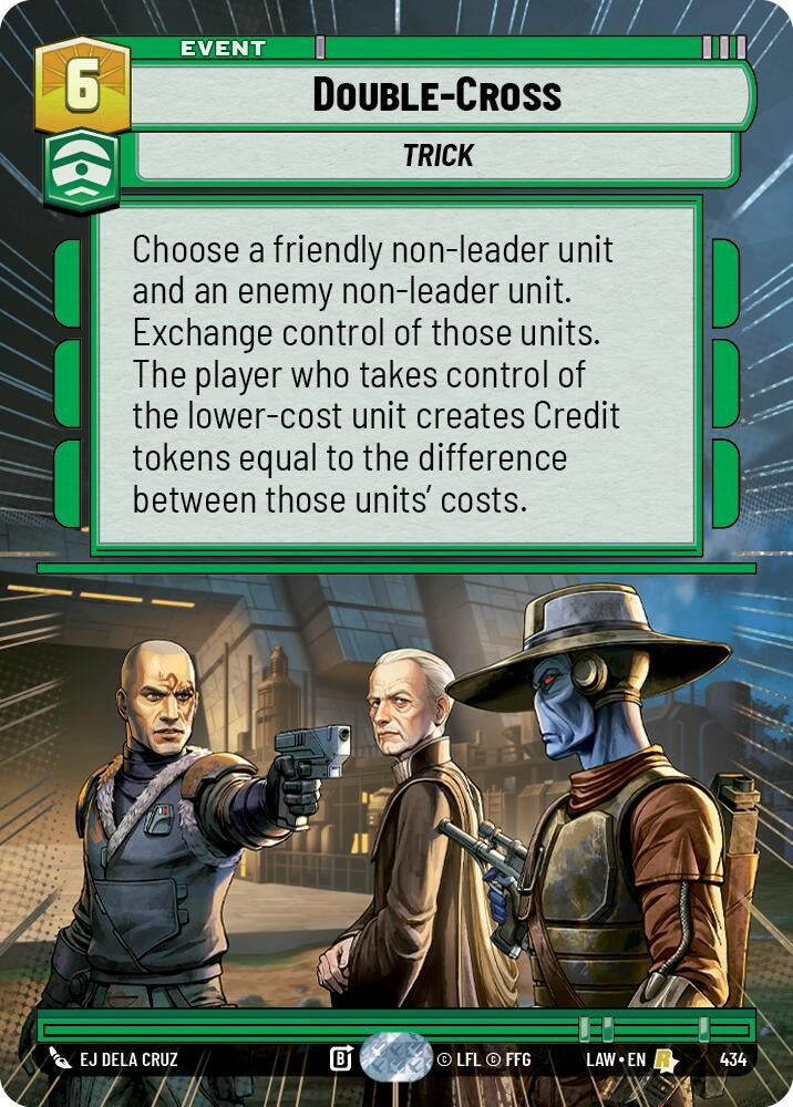 Image for Double-Cross (Hyperspace) (434) (LAW) - Star Wars: Unlimited