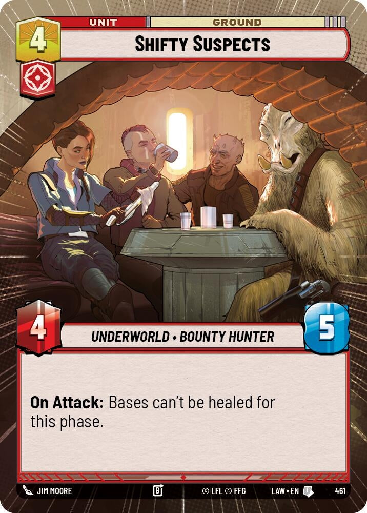 Image for Shifty Suspects (Hyperspace) (461) (LAW) - Star Wars: Unlimited