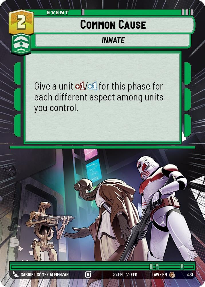 Image for Common Cause (Hyperspace) (431) (LAW) - Star Wars: Unlimited