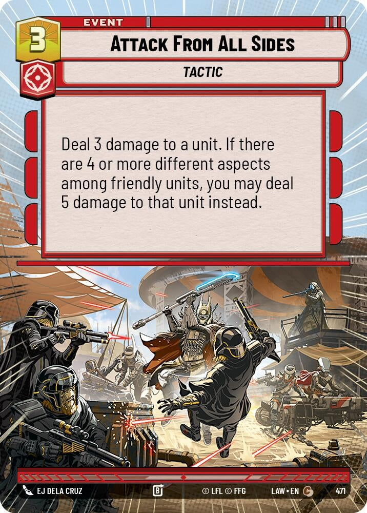 Image for Attack From All Sides (Hyperspace) (471) (LAW) - Star Wars: Unlimited