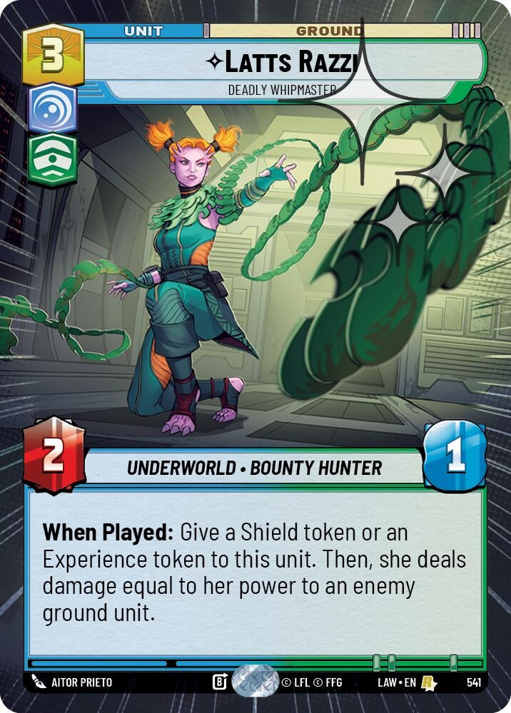 Image for Latts Razzi - Deadly Whipmaster (Hyperspace Foil) (541) (LAW) - Star Wars: Unlimited