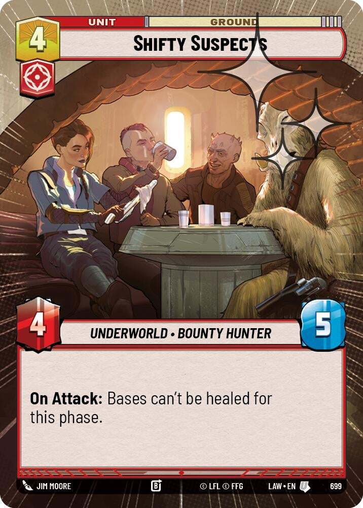 Image for Shifty Suspects (Hyperspace Foil) (699) (LAW) - Star Wars: Unlimited