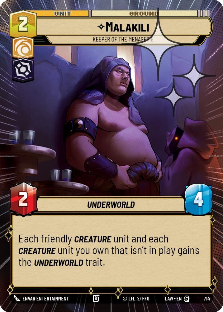Image for Malakili - Keeper of the Menagerie (Hyperspace Foil) (714) (LAW) - Star Wars: Unlimited