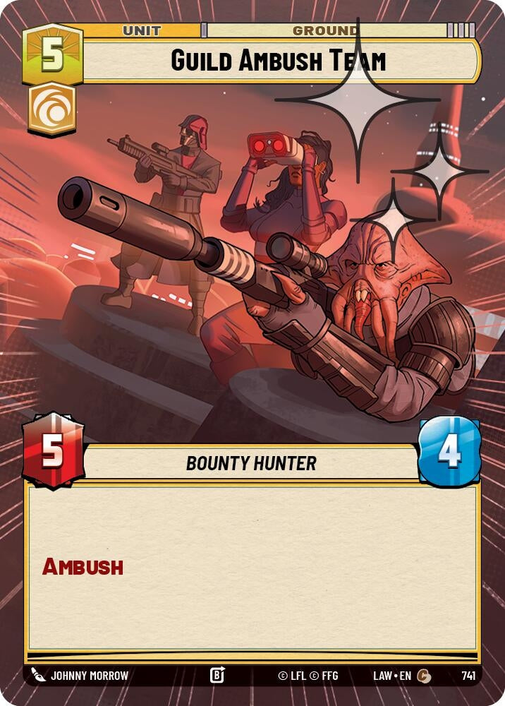 Image for Guild Ambush Team (Hyperspace Foil) (741) (LAW) - Star Wars: Unlimited