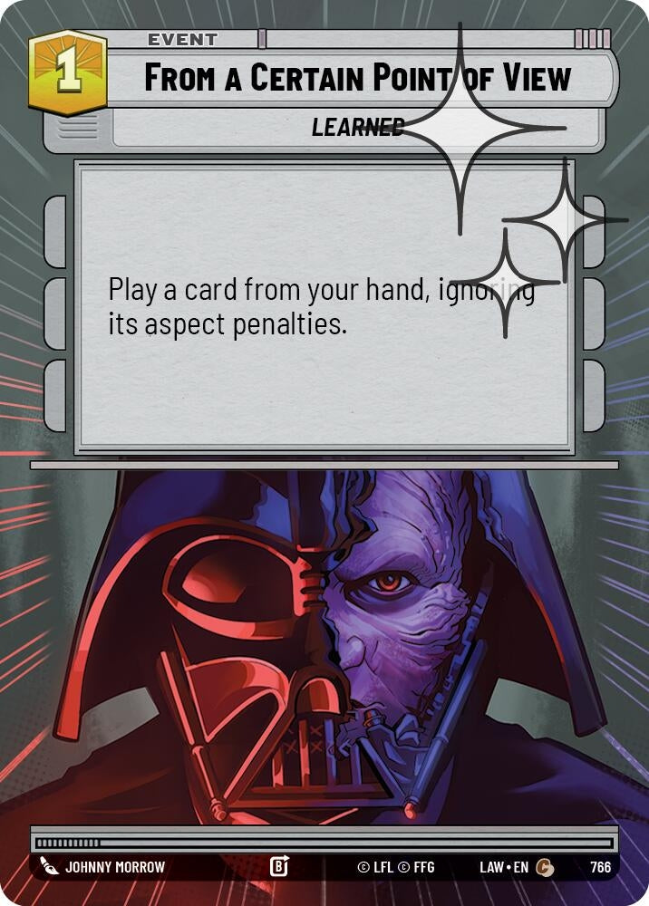 Image for From a Certain Point of View (Hyperspace Foil) (766) (LAW) - Star Wars: Unlimited