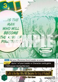 Luffy Is the Man Who Will Become the King of Pirates!!! (Japanese Version 3rd Anniversary Set) - One Piece Promotion Cards - OP12-039