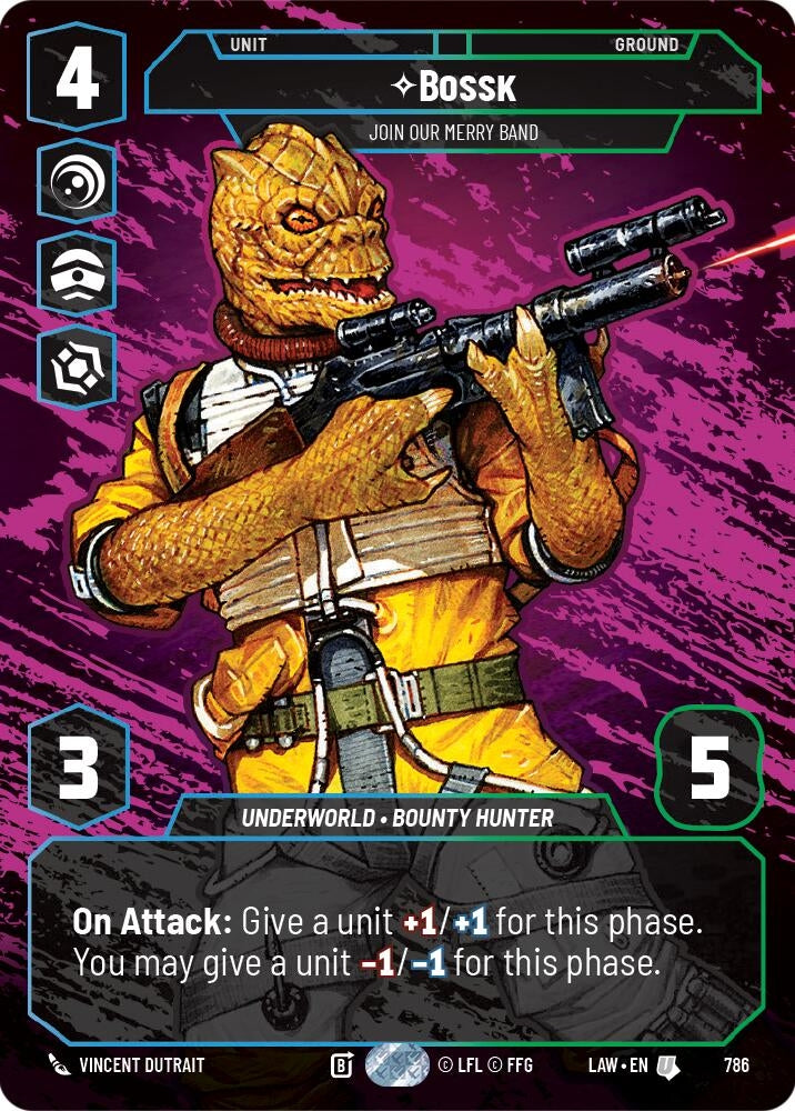 Image for Bossk - Join Our Merry Band (Prestige) (786) (LAW) - Star Wars: Unlimited