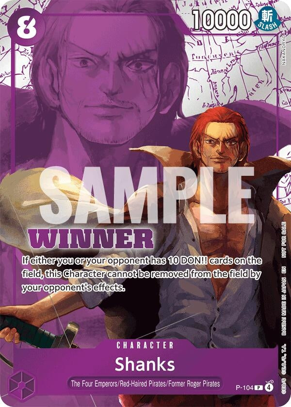Image for Shanks (Winner Pack 2026 Vol. 2) (P-104) (OP-PR) - One Piece Card Game