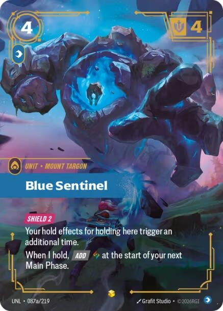 Image for Blue Sentinel (Alternate Art) (087a/219) (UNL) - Riftbound: League of Legends Trading Card Game