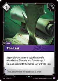 The List - Unleashed - 138/219