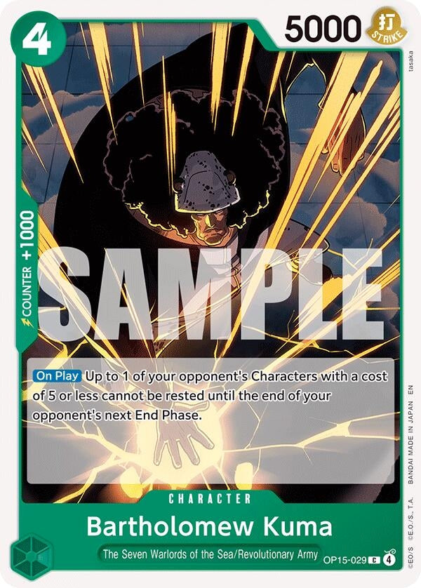 Image for Bartholomew Kuma (OP15-029) (OP15-029) (OP15-EB04) - One Piece Card Game