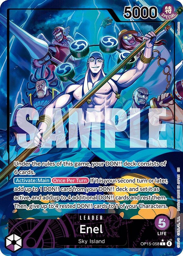 Enel (OP15-058) (Alternate Art) (OP15-058) (Adventure on Kami's Island) (OP15-EB04)