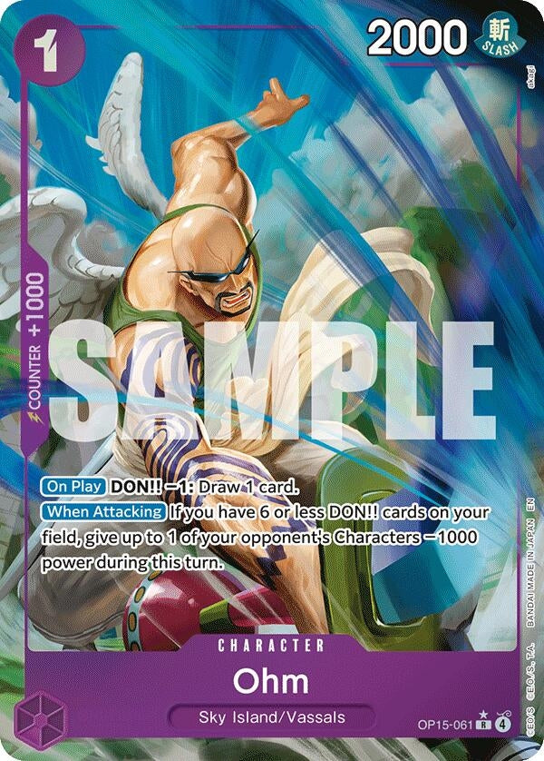 Image for Ohm (Alternate Art) (OP15-061) (OP15-EB04) - One Piece Card Game