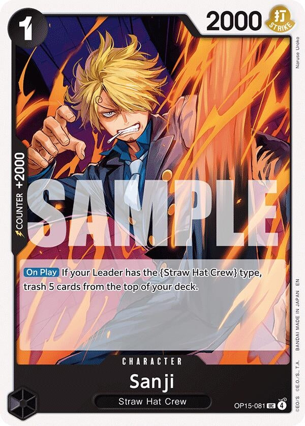 Image for Sanji (OP15-081) (OP15-081) (OP15-EB04) - One Piece Card Game