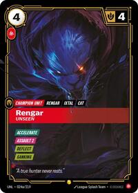 Rengar, Unseen (Alternate Art) - Unleashed - 024a/219