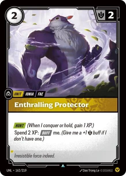 Image for Enthralling Protector (162/219) (UNL) - Riftbound: League of Legends Trading Card Game