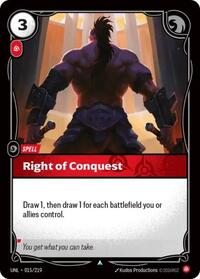 Right of Conquest - Unleashed - 015/219