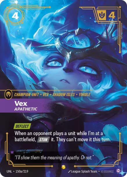 Image for Vex - Apathetic (Alternate Art) (150a/219) (UNL) - Riftbound: League of Legends Trading Card Game