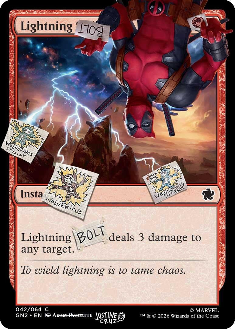 Image for Lightning Bolt (042) (42) (SLD) - Magic: The Gathering