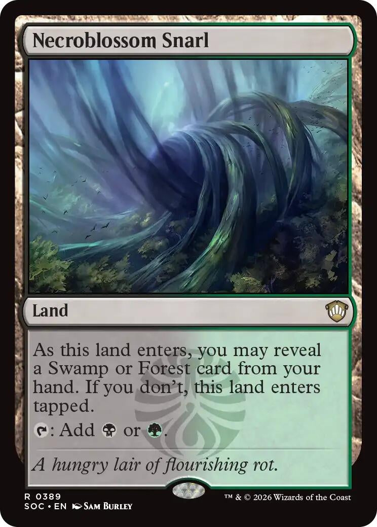 Image for Necroblossom Snarl (389) (SOC) - Magic: The Gathering