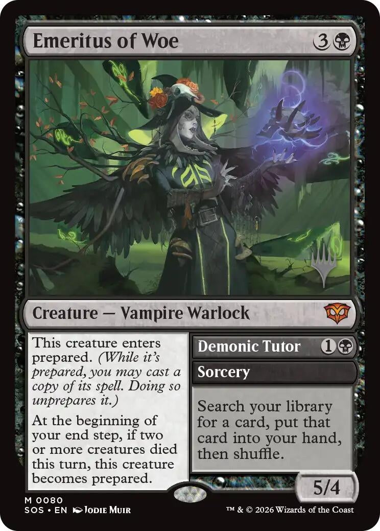 Image for Emeritus of Woe (80) (PPSOS) - Magic: The Gathering