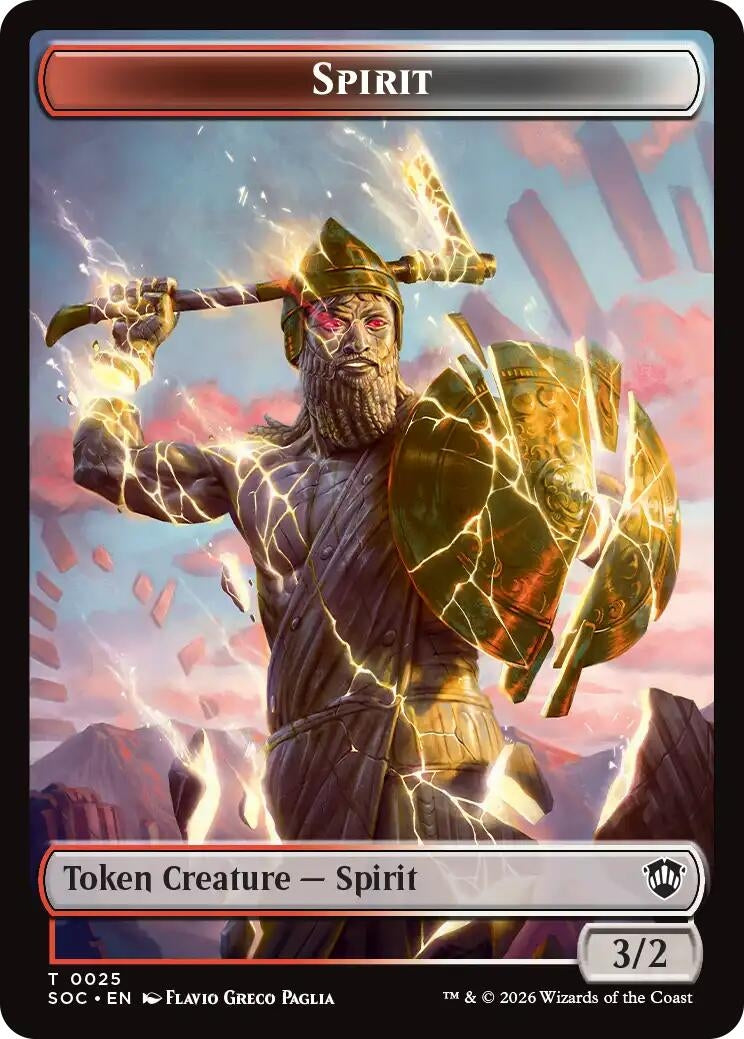 Image for Spirit (0025) // Copy Double-Sided Token (25 // 1) (SOC) - Magic: The Gathering