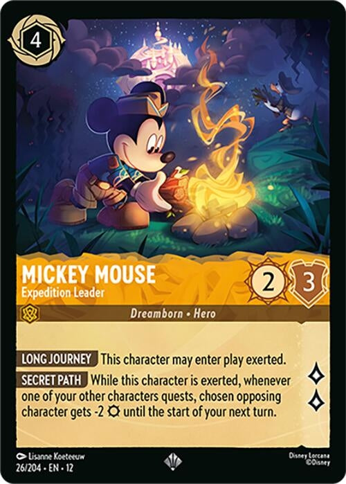 Image for Mickey Mouse - Expedition Leader (26/204) (12) - Disney Lorcana