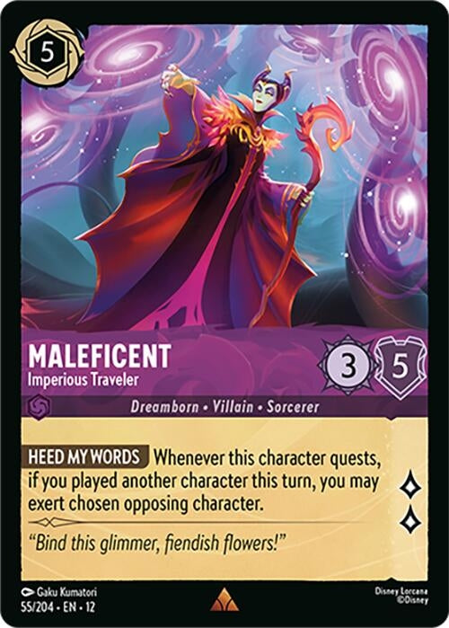 Image for Maleficent - Imperious Traveler (55/204) (12) - Disney Lorcana