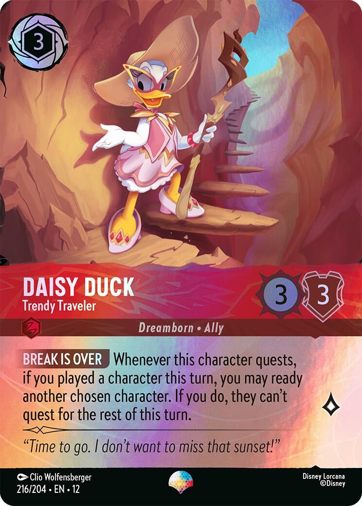 Image for Daisy Duck - Trendy Traveler (Epic) (216/204) (12) - Disney Lorcana