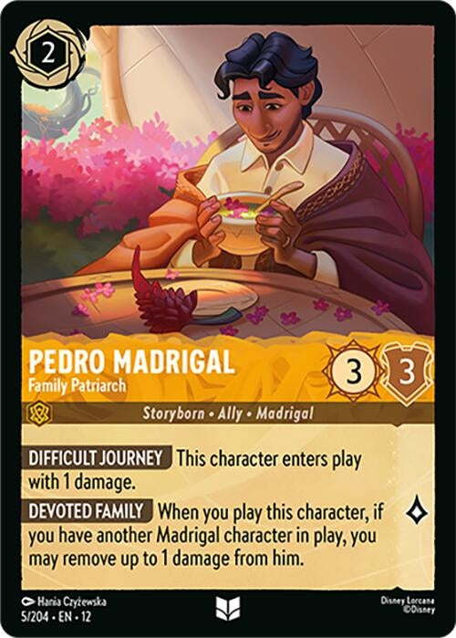 Image for Pedro Madrigal - Family Patriarch (5/204) (12) - Disney Lorcana