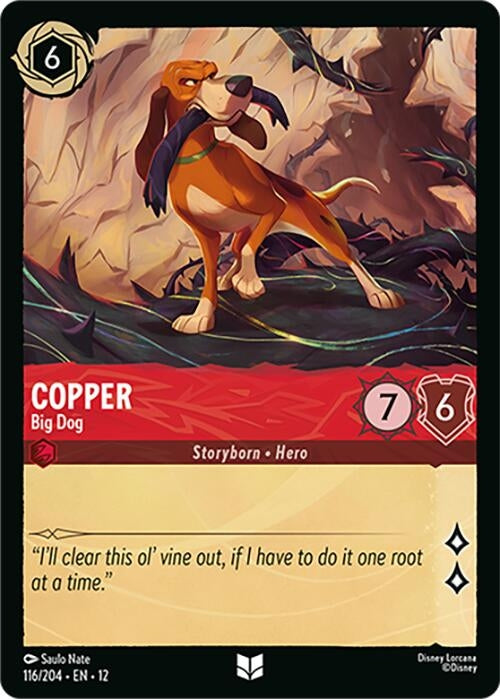 Image for Copper - Big Dog (116/204) (12) - Disney Lorcana