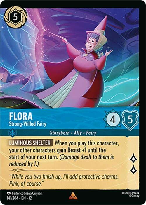 Image for Flora - Strong-Willed Fairy (Foil) (141/204) (12) - Disney Lorcana