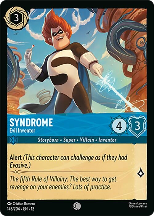 Image for Syndrome - Evil Inventor (143/204) (12) - Disney Lorcana