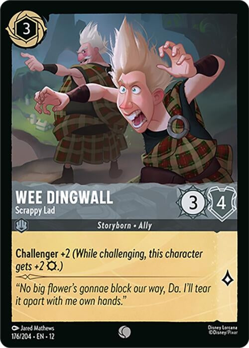Image for Wee Dingwall - Scrappy Lad (176/204) (12) - Disney Lorcana