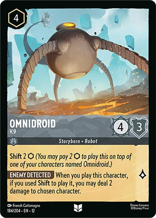 Image for Omnidroid - V.9 (184/204) (12) - Disney Lorcana