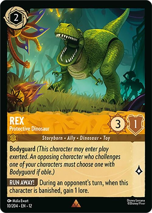 Image for Rex - Protective Dinosaur (10/204) (12) - Disney Lorcana