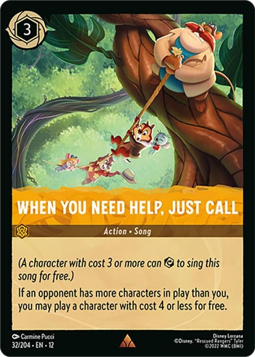 Image for When You Need Help, Just Call (32/204) (12) - Disney Lorcana