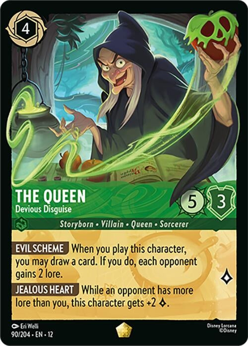 Image for The Queen - Devious Disguise (90/204) (12) - Disney Lorcana