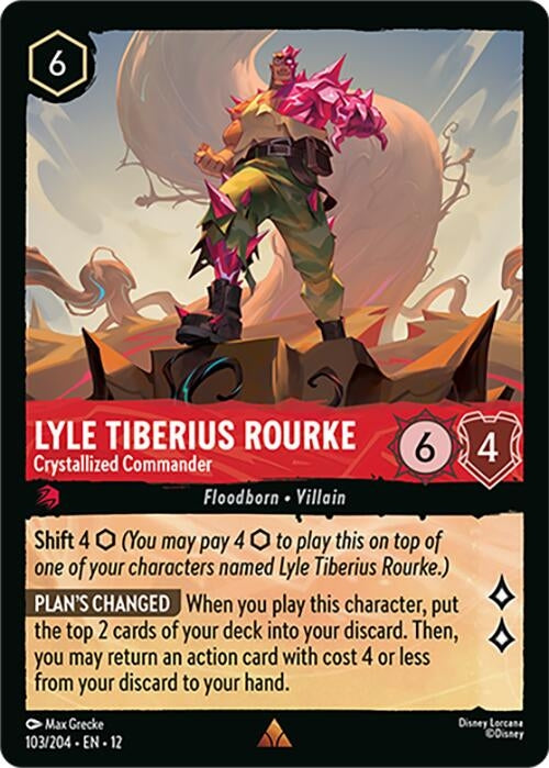Image for Lyle Tiberius Rourke - Crystallized Commander (103/204) (12) - Disney Lorcana