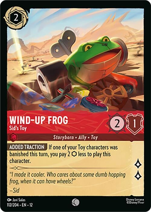 Image for Wind-Up Frog - Sid's Toy (112/204) (12) - Disney Lorcana